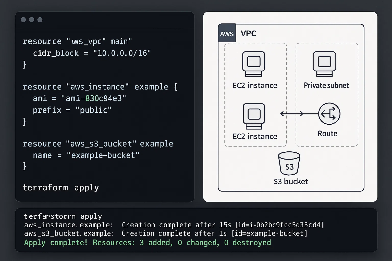 Infrastructure as Code with Terraform β AWS VPC, EC2, and S3 Setup