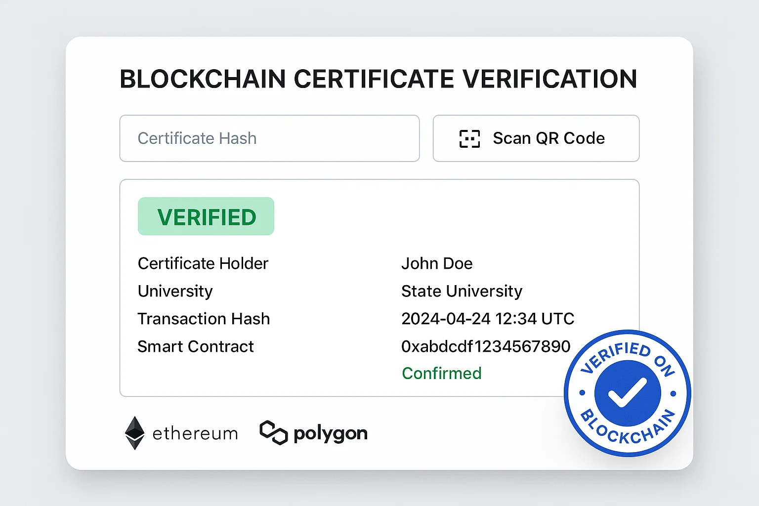 Blockchain-Based Academic Certificate Verification Platform